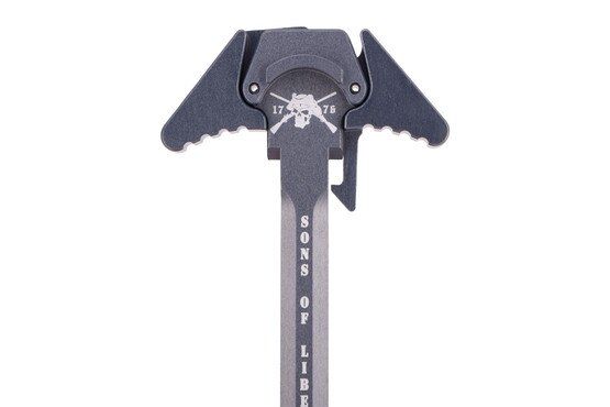 SOLGW Liberty AR-15 Ambidextrous Charging Handle with Anodized Tungsten finish.